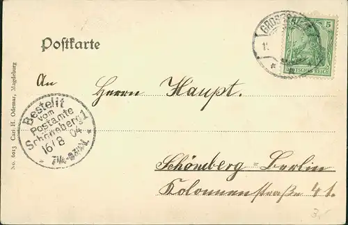 Bad Salzelmen-Schönebeck (Elbe) Gradierwerk in Bad Elmen, Strassen Partie 1904