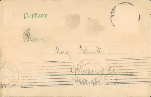 Ansichtskarte Darmstadt Stadtteilansicht Grosser Woog Partie 1898