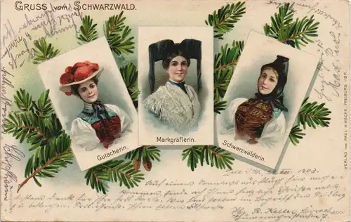 .Baden-Württemberg 3 Bild Gutacherin Markgräflerin Schwarzwälderin 1903