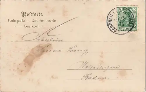 .Baden-Württemberg 3 Bild Gutacherin Markgräflerin Schwarzwälderin 1903