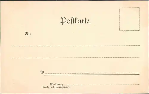 Karlsruhe Stadtteilansicht Panorama-Ansicht, Vogelschau-Perspektive 1900