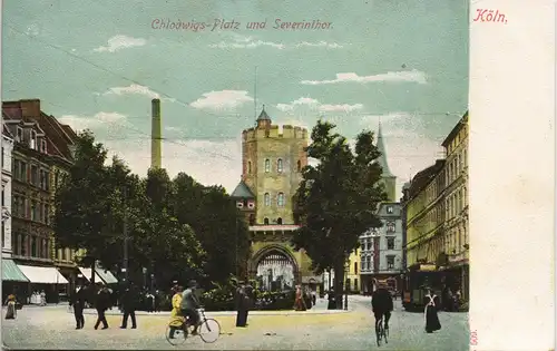 Ansichtskarte Köln Severinstor - Straße 1910