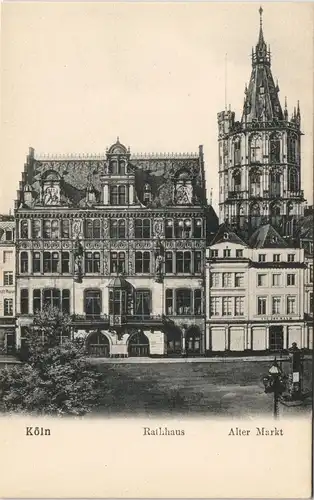 Ansichtskarte Köln Alter Markt 1909