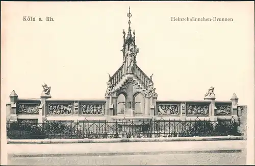 Ansichtskarte Köln Heinzelmännchenbrunnen Strassen Partie 1900