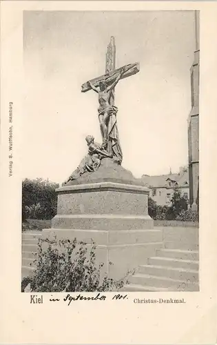 Ansichtskarte Kiel Christus Denkmal 1901