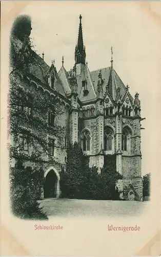 Wernigerode Schloss (Castle) Feudalmuseum Kirche Schloßkirche 1900