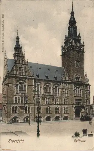 Ansichtskarte Elberfeld-Wuppertal Elberfelder Rathaus 1906