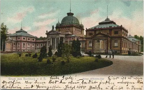 Bad Homburg vor der Höhe Kaiser Wilhelm-Bad Strassen Partie 1906