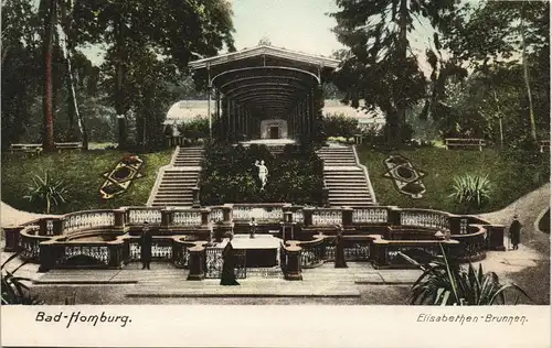 Bad Homburg vor der Höhe Elisabethenbrunne 1904    KAMENZ Ankunftsstempe