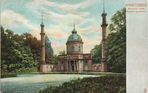 Ansichtskarte Schwetzingen Partie an der Moschee (Mosque Mosquee) 1900