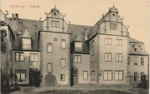 Ansichtskarte Friedberg (Hessen) Schloß 1911