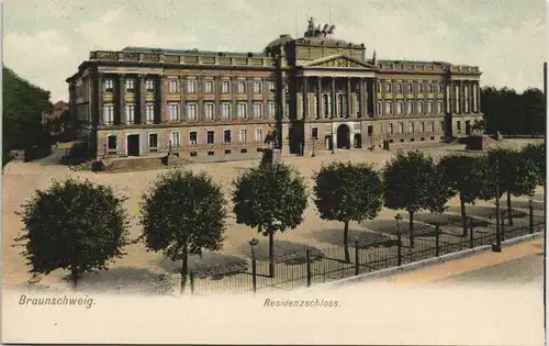 Ansichtskarte Braunschweig Schloss 1908