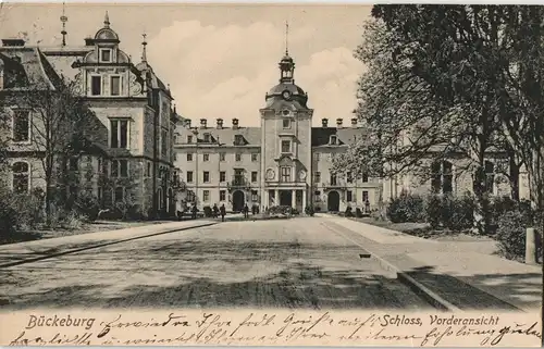 Ansichtskarte Bückeburg Fürstliches Schloss - Vordereingang 1904