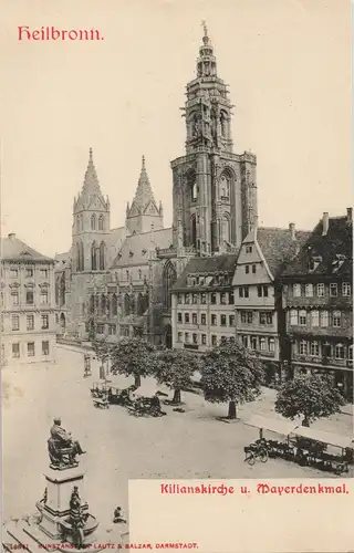 Ansichtskarte Heilbronn Kilianskirche - Marktplatz 1913