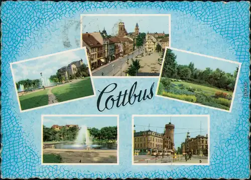 Cottbus Schillerplatz, Altmarkt, Biechenpark, Ernst-Thälmann-Platz 1964