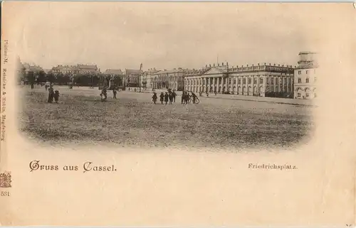 Ansichtskarte Kassel Cassel Friedrichsplatz 1898