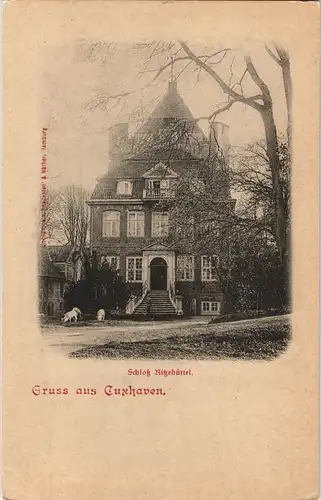 Cuxhaven Schloß Ritzebüttel (Schloss - Castle) Gruss-Aus-Postkarte 1900