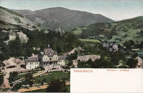 Litho AK Trarbach-Traben-Trarbach Blick Kurhaus Wildbad Trarbach 1900