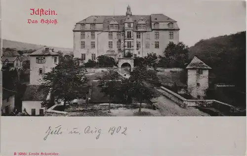 Ansichtskarte Idstein Schloss (Castle) Totalansicht 1902