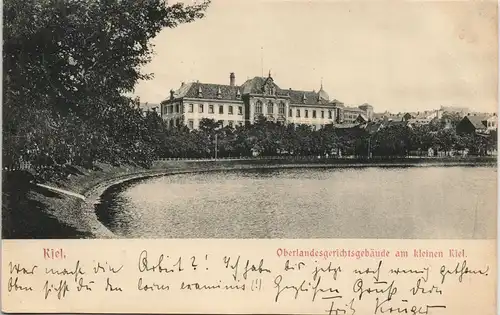 Kiel Oberlandesgerichtsgebäude am kleinen Kiel, Gericht Landesgericht 1905