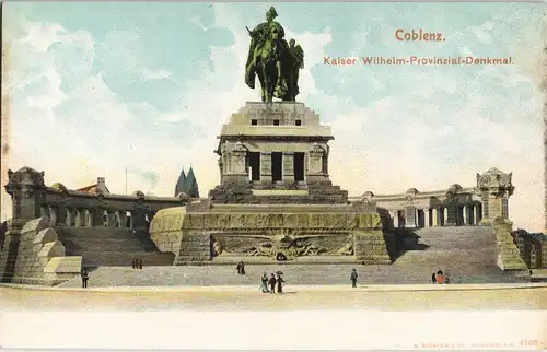 Ansichtskarte Koblenz Kaiser Wilhelm-Provinzial-Denkmal 1900