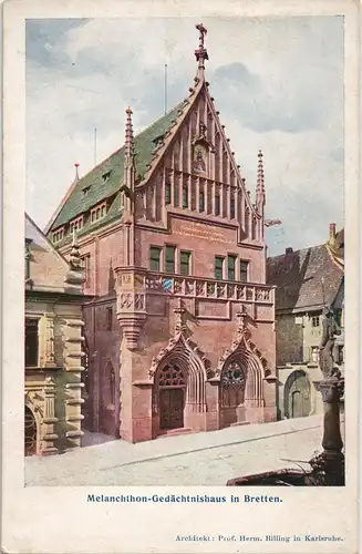 Ansichtskarte Bretten Melanchthonhaus 1934