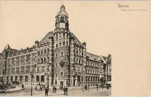 Ansichtskarte Essen (Ruhr) Postamt - Straße 1903