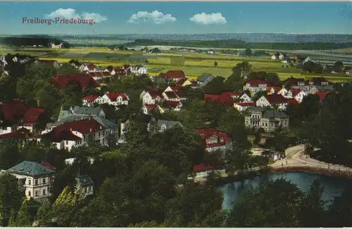 Ansichtskarte Friedeburg-Radeberg Totale 1912