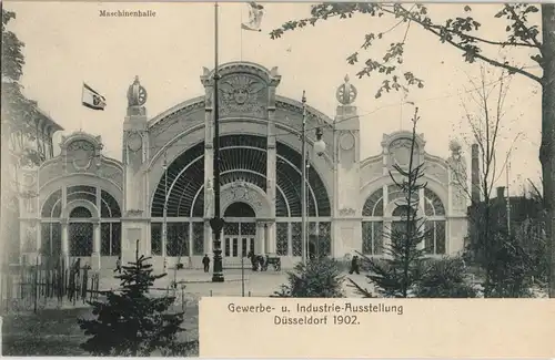 Düsseldorf Gewerbe- u. Industrie-Ausstellung Maschinenhalle (Messe) 1902