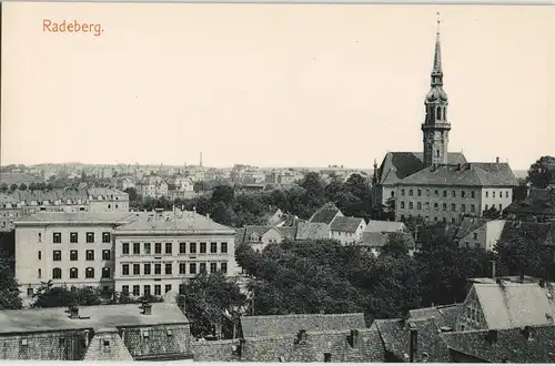 Ansichtskarte Radeberg Stadt - Straßenblick 1913