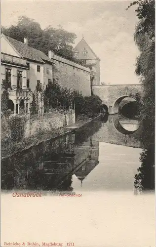 Ansichtskarte Osnabrück Partie an der Vitti Schanze 1906