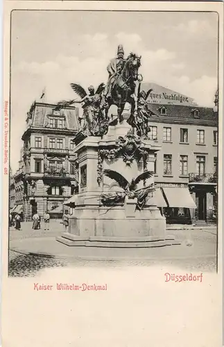 Ansichtskarte Düsseldorf Kaiser Wilhelm Denkmal 1904