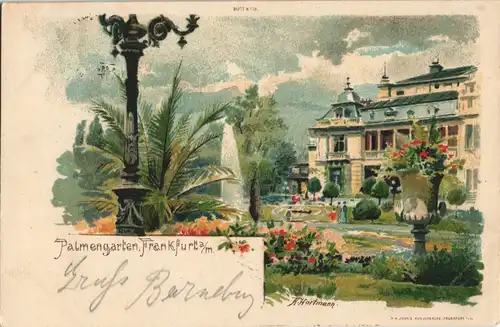 Ansichtskarte Frankfurt am Main Künstlerkarte signiert Hartmann 1901