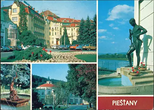 Pistyan Pistian | Piszczany | Piešťany (Pöstyény) Mehrbild-AK 5 Foto AK 1983
