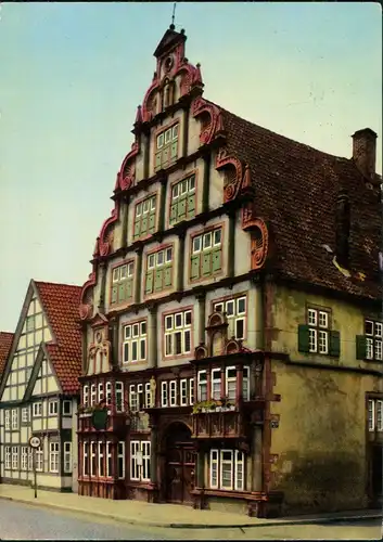 Ansichtskarte Lemgo Hexenbürgermeisterhaus Strassen Ansicht 1961