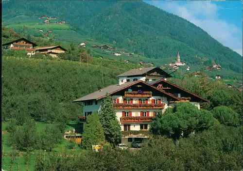 Cartoline Dorf Tirol-Meran Merano Hotel EICHENHOF & Umland-Ansicht 2000