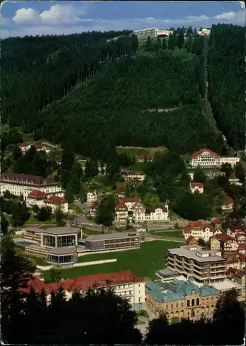 Bad Wildbad Panorama-Ansicht mit Krankenhaus und Sommerberg 1969