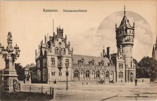 Ansichtskarte Herrenhausen-Hannover Flusswasserkunst 1911