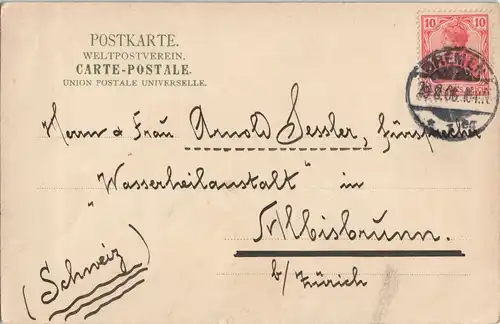 Ansichtskarte Bremen Rathaus, Straßenbahn - coloriert 1906