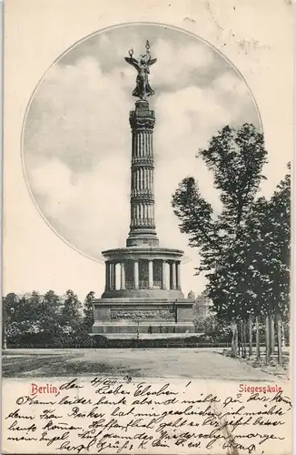 Ansichtskarte Mitte-Berlin Siegessäule Berühmtes Bauwerk Berlin 1903