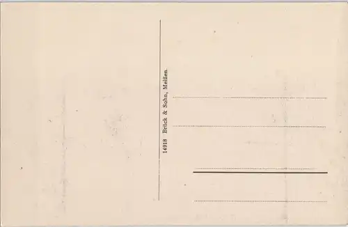 Ansichtskarte Königsbrück Kinspork Blick vom Scheibigen Berge aus 1913