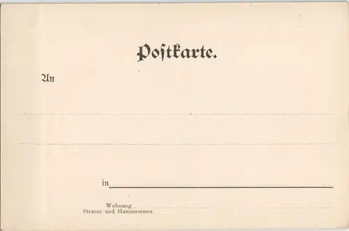 Ansichtskarte Hamburg Lessingdenkmal - Geschäfte Uhrmacher 1905