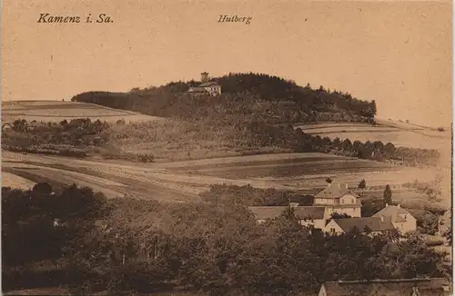 Ansichtskarte Kamenz Kamjenc Partie am Hutberg 1912