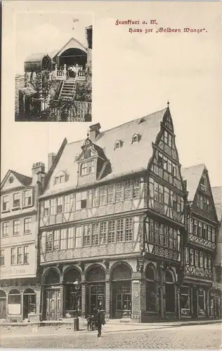 Frankfurt am Main Haus Zur Goldnen Waage Goldene Waage Markt 1904