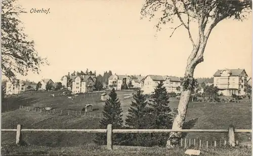 Oberhof (Thüringen) Panorama-Ansicht Villen Wohnviertel Fernansicht 1910