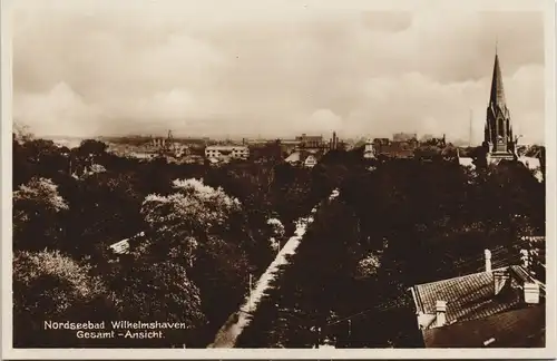 Ansichtskarte Wilhelmshaven Straßenpartie - Stadt 1930