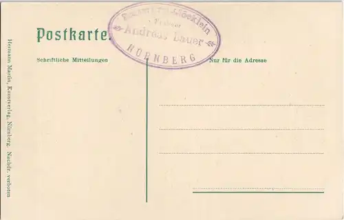 Ansichtskarte Nürnberg Bratwurstglöcklein Innen & frühere Stammgäste 1910