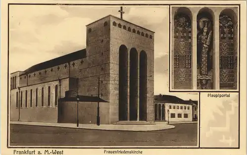 Bockenheim-Frankfurt am Main Frauenfriedenskirche   Kirche (Church) 1920