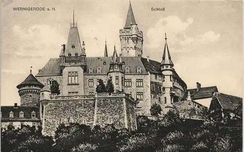 Wernigerode Schloss Castle, Feudalmuseum 1904 Bahnpost (Bahnpoststempel Zug 3) #