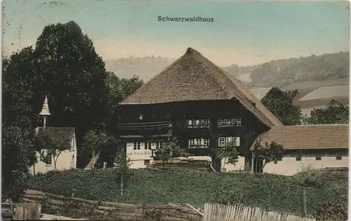 .Baden-Württemberg Schwarzwaldhaus   Schwarzwald (Mittelgebirge) 1903